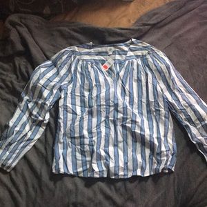 Long sleeved striped shirt